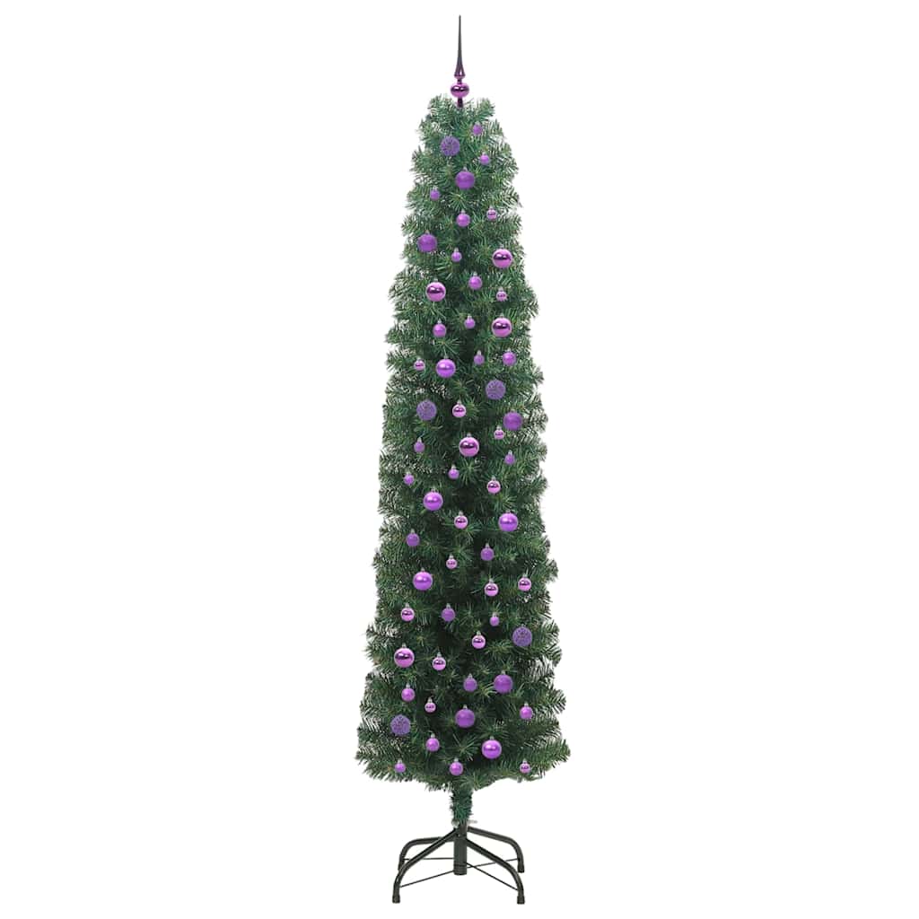 Konstgjord julgran Grön 240 cm PVC och stål och plast