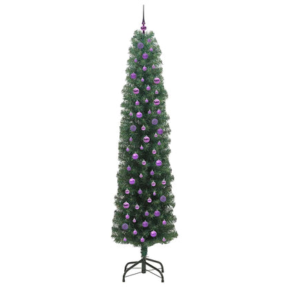 Konstgjord julgran Grön 240 cm PVC och stål och plast