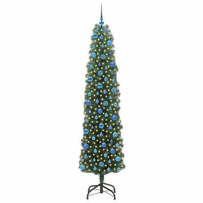 Konstgjord julgran Grön 240 cm PVC och stål och plast