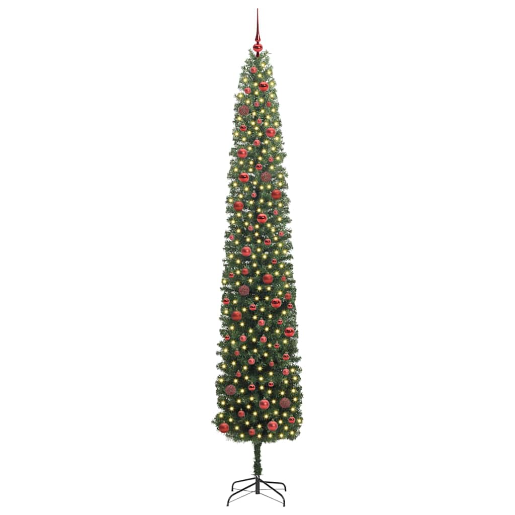 Konstgjord julgran Grön 270 cm PVC och stål och plast