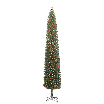 Konstgjord julgran Grön 270 cm PVC och stål och plast