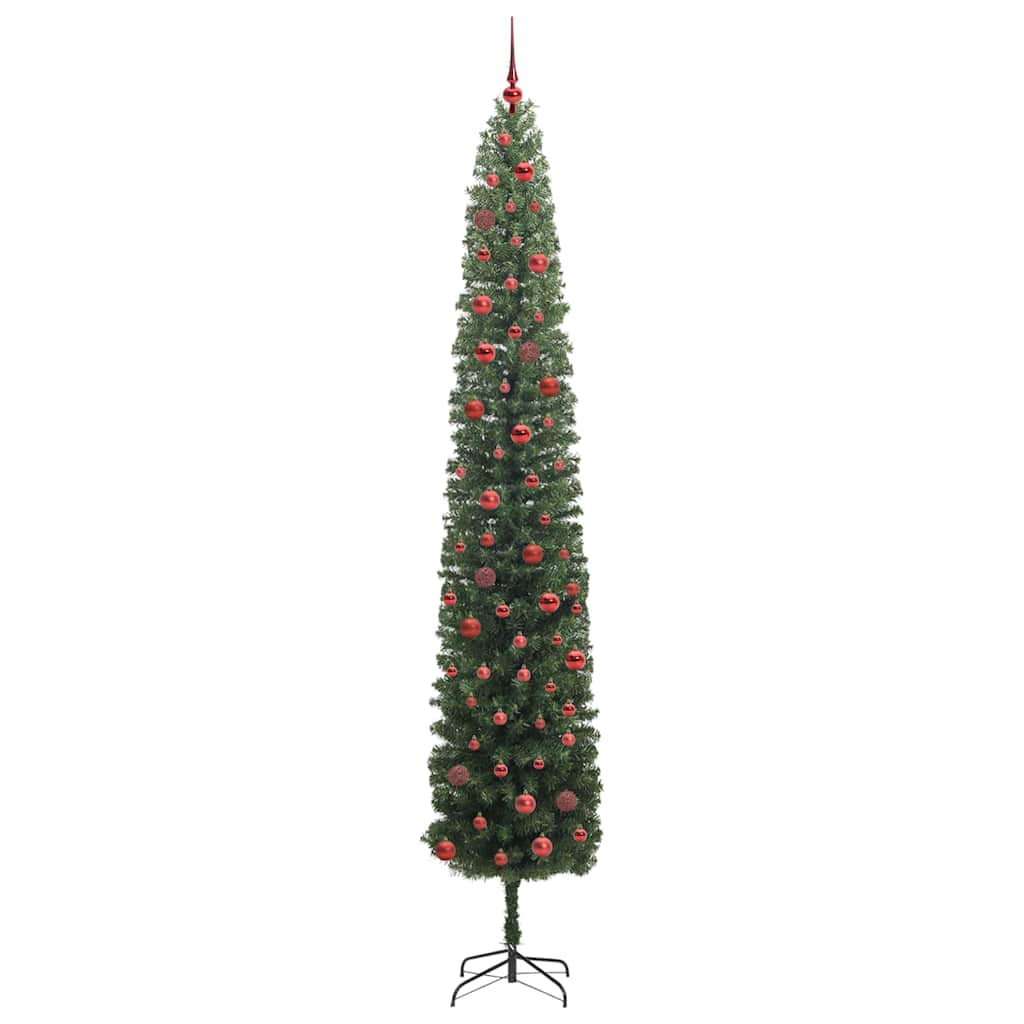 Konstgjord julgran Grön 270 cm PVC och stål och plast