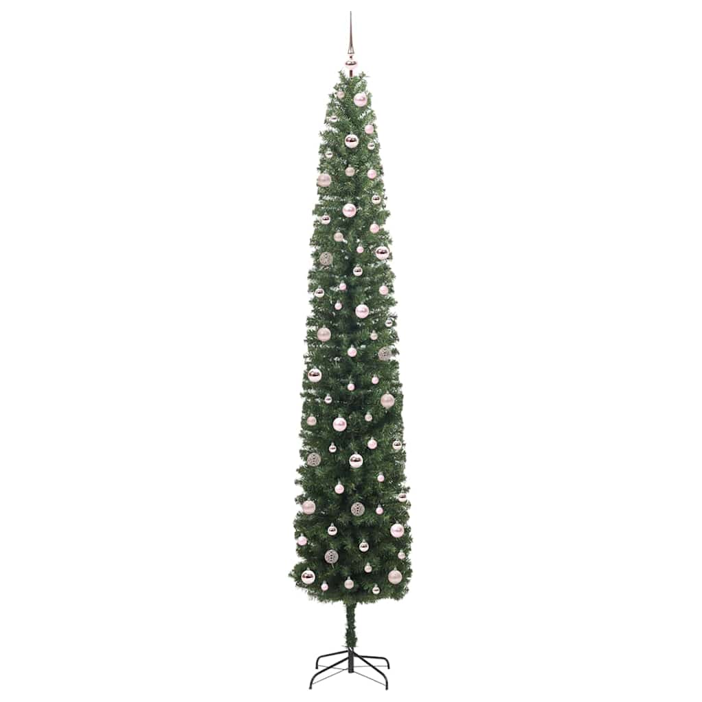 Konstgjord julgran Grön 270 cm PVC och stål och plast