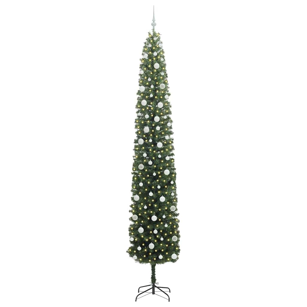 Konstgjord julgran Grön 270 cm PVC och stål och plast
