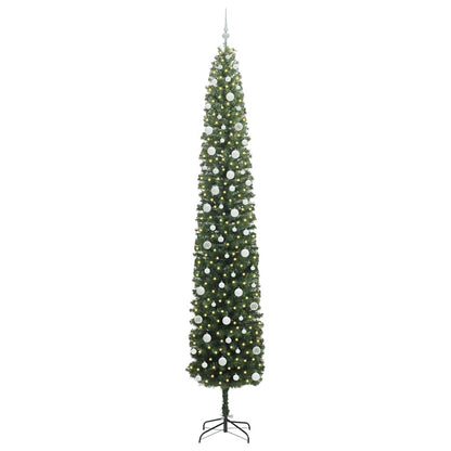 Konstgjord julgran Grön 270 cm PVC och stål och plast