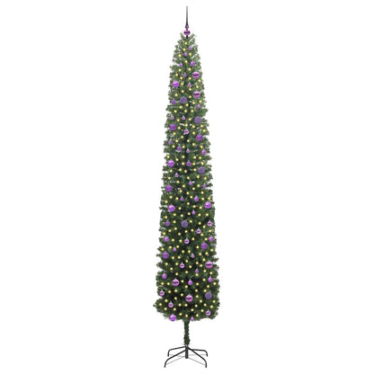 Konstgjord julgran Grön 270 cm PVC och stål och plast