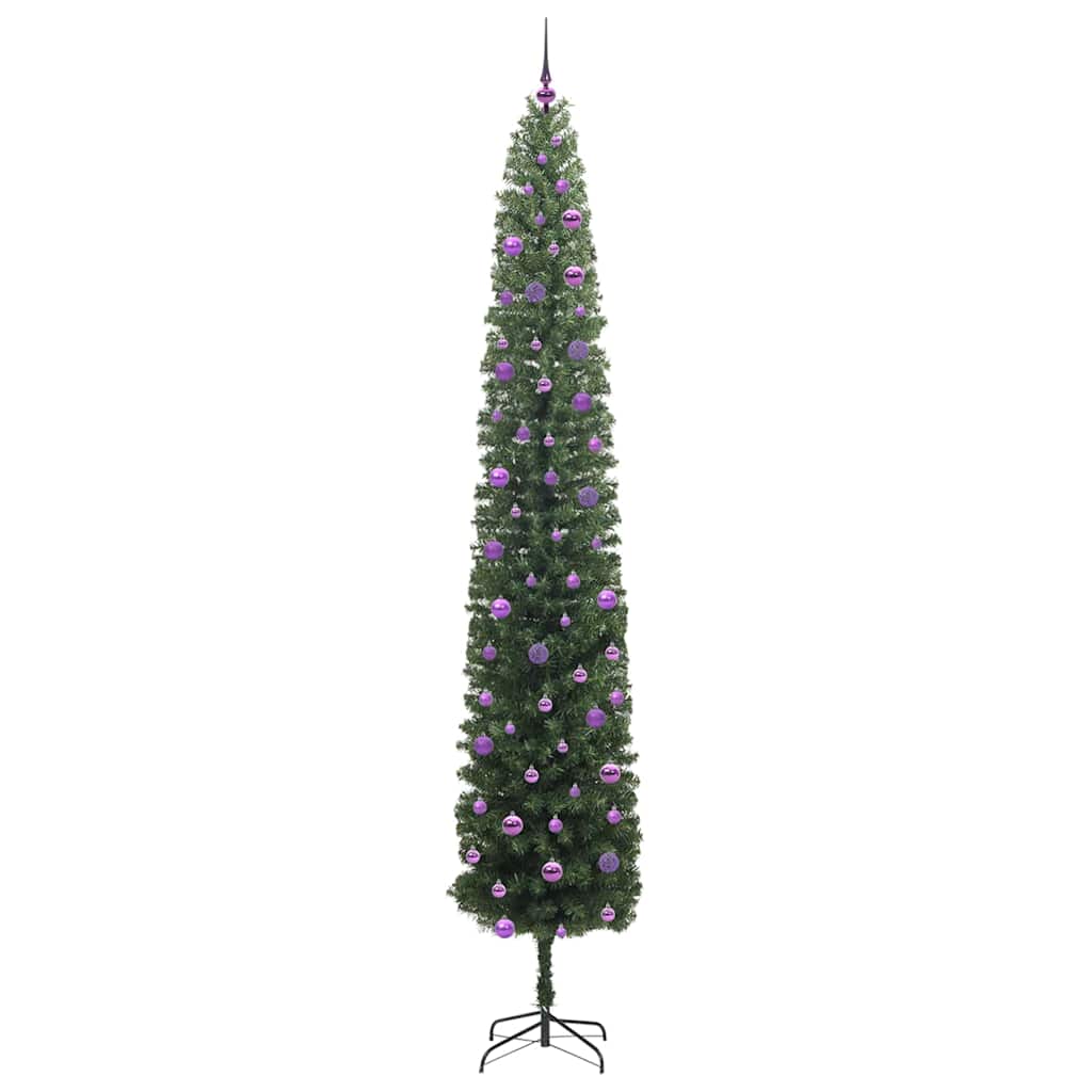 Konstgjord julgran Grön 270 cm PVC och stål och plast