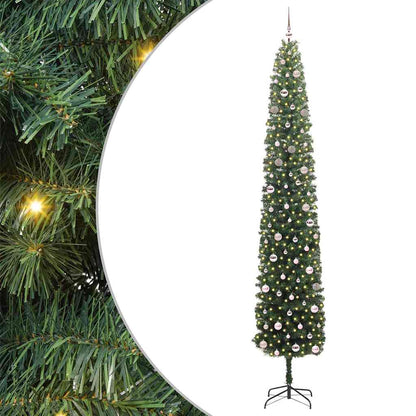 Konstgjord julgran Grön 300 cm PVC och stål och plast