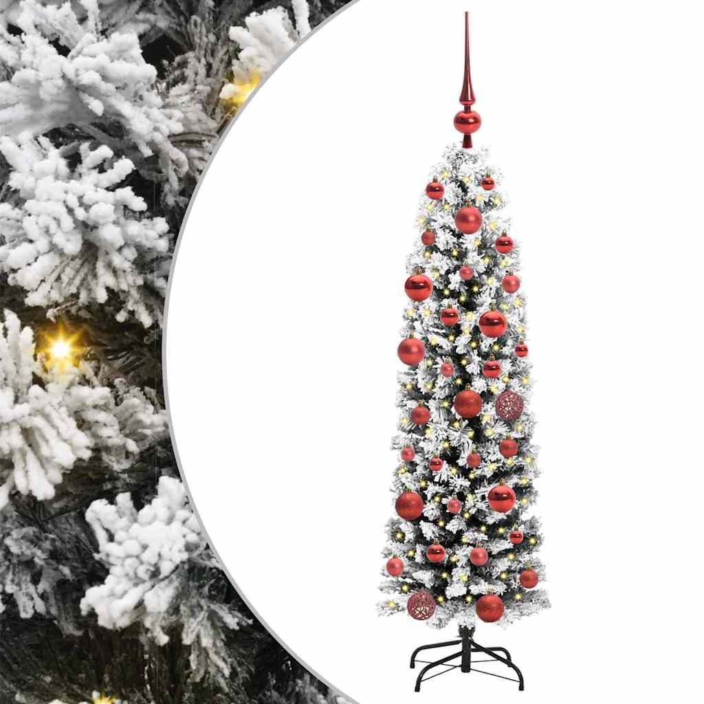 Konstgjord julgran Grön 150 cm PVC och stål och plast