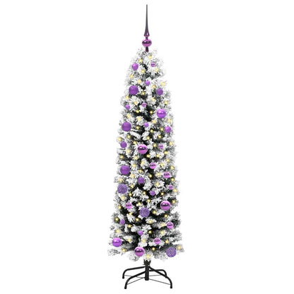 Konstgjord julgran Grön 150 cm PVC och stål och plast
