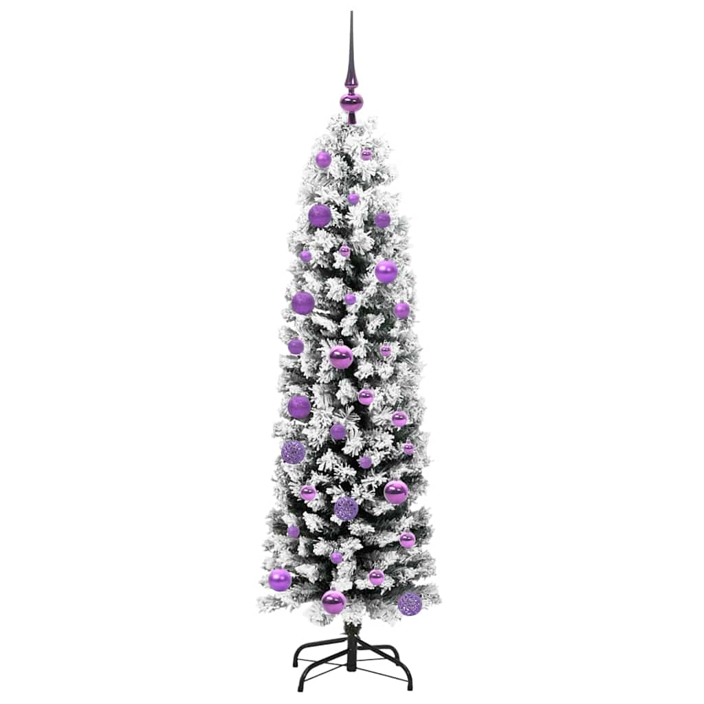 Konstgjord julgran Grön 150 cm PVC och stål och plast