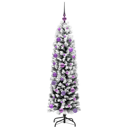 Konstgjord julgran Grön 150 cm PVC och stål och plast