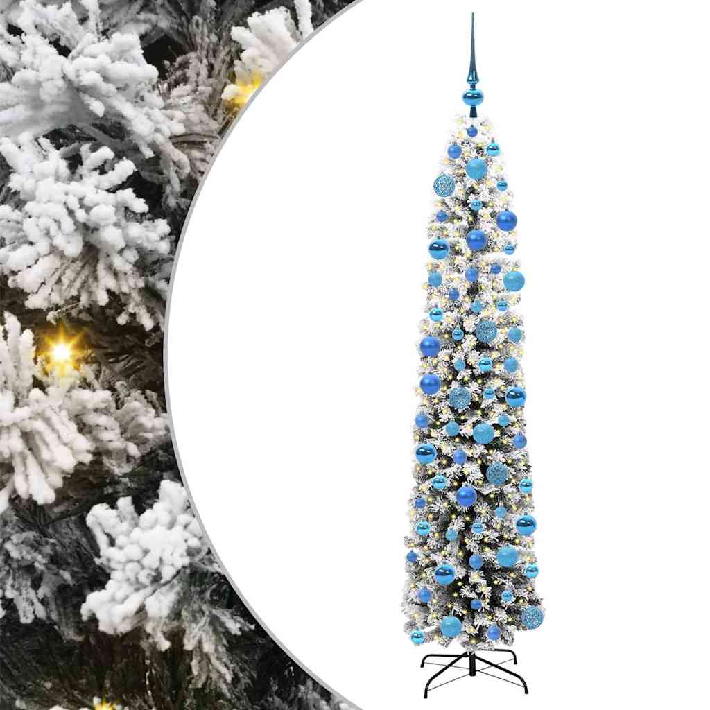 Konstgjord julgran Grön 180 cm PVC och stål och plast