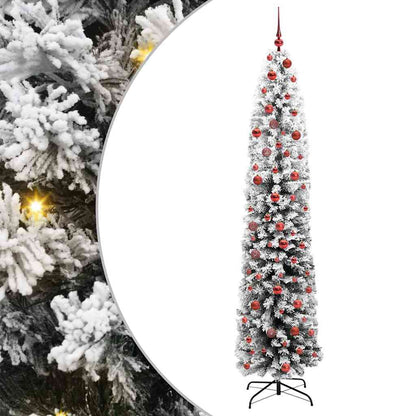 Konstgjord julgran Grön 210 cm PVC och stål och plast