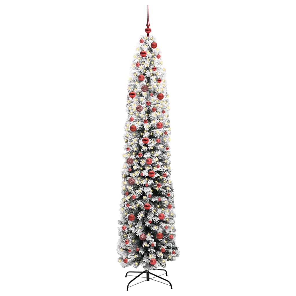 Konstgjord julgran Grön 210 cm PVC och stål och plast