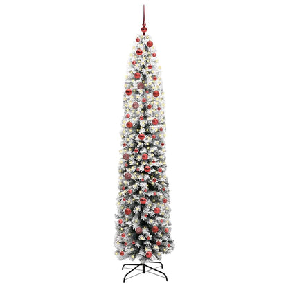Konstgjord julgran Grön 210 cm PVC och stål och plast