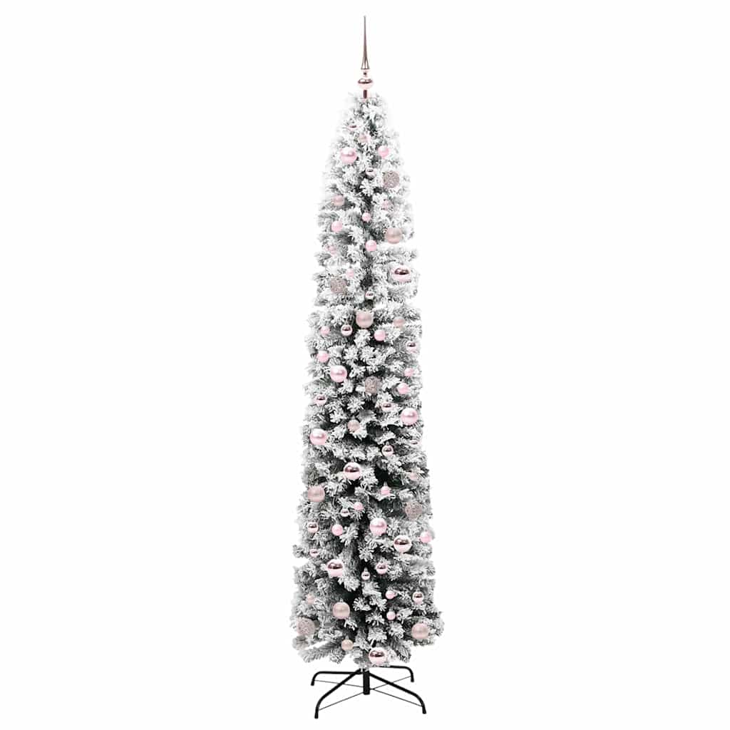 Konstgjord julgran Grön 210 cm PVC och stål och plast