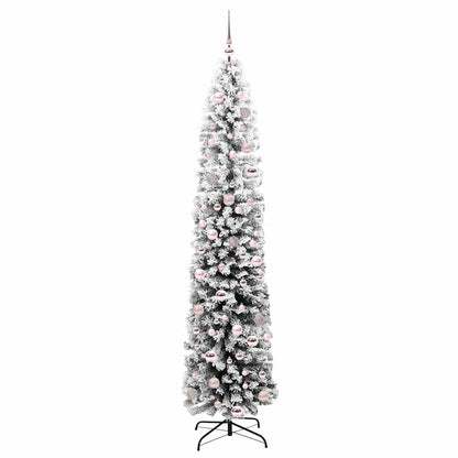 Konstgjord julgran Grön 210 cm PVC och stål och plast
