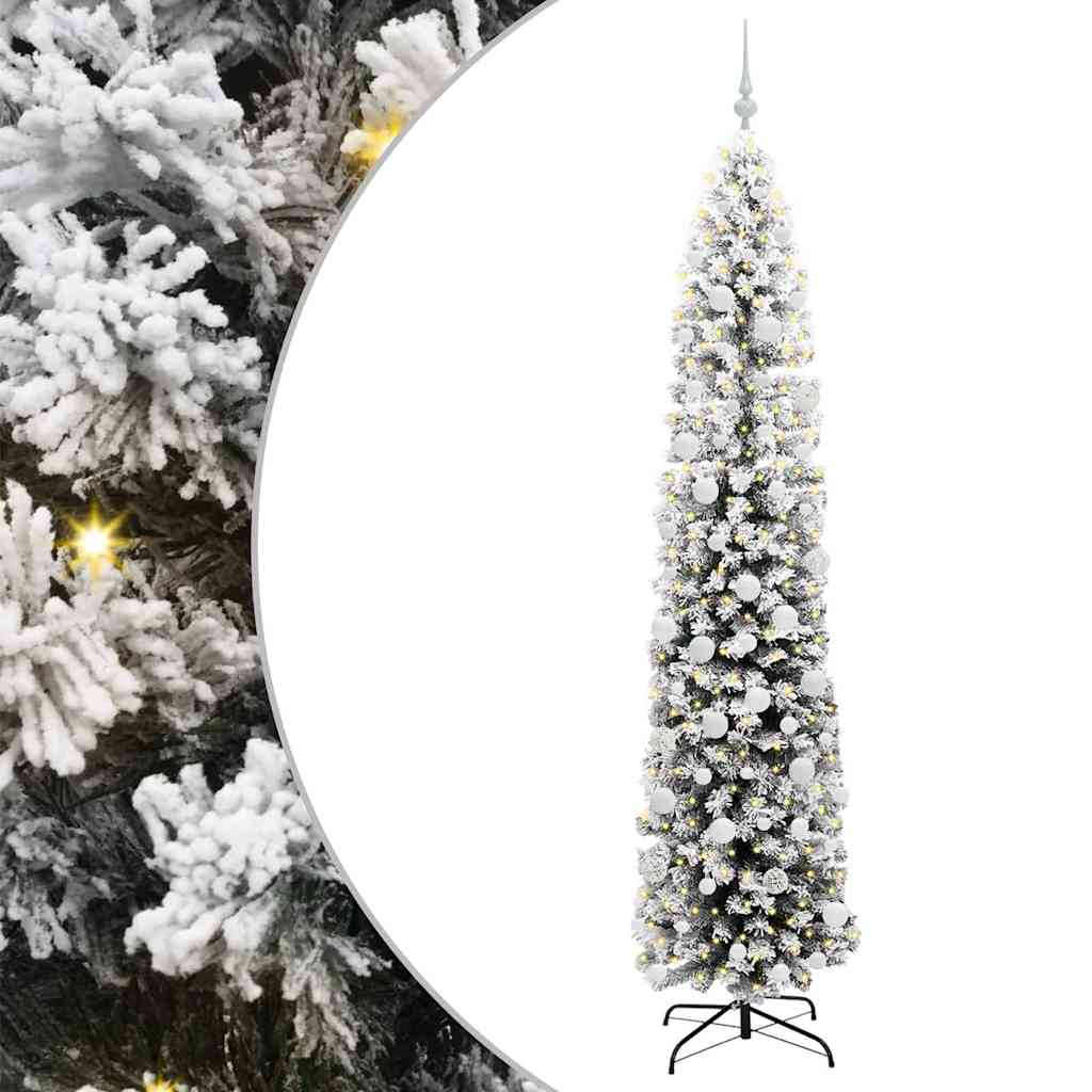 Konstgjord julgran Grön 210 cm PVC och stål och plast