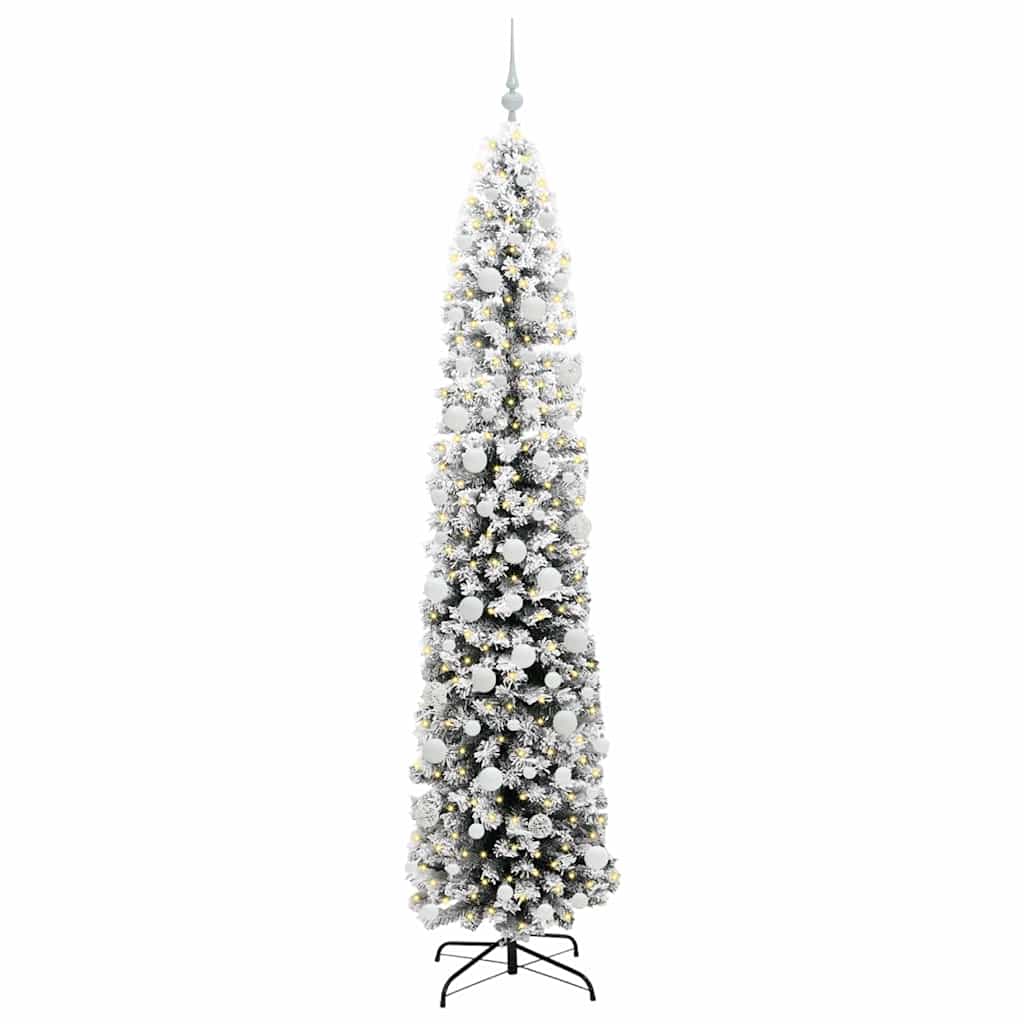 Konstgjord julgran Grön 210 cm PVC och stål och plast