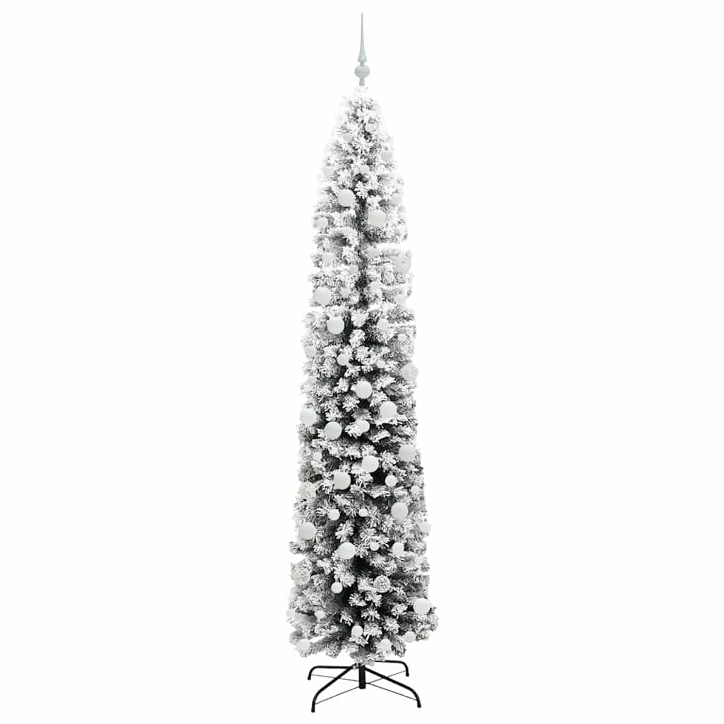 Konstgjord julgran Grön 210 cm PVC och stål och plast