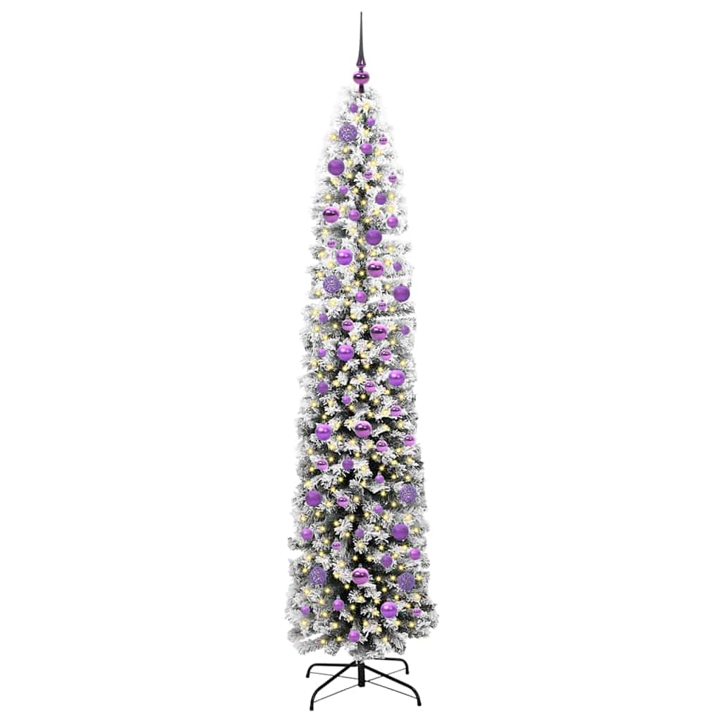 Konstgjord julgran Grön 210 cm PVC och stål och plast