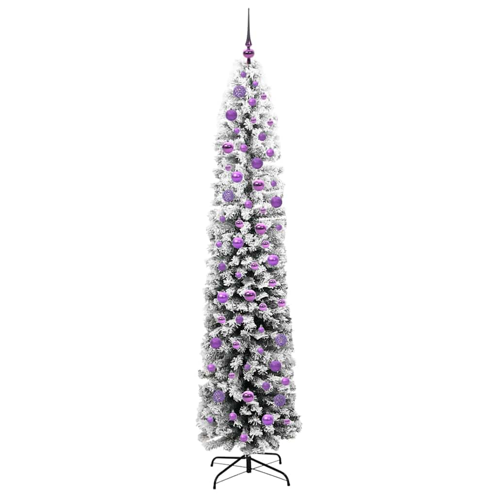 Konstgjord julgran Grön 210 cm PVC och stål och plast