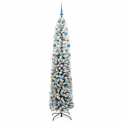 Konstgjord julgran Grön 210 cm PVC och stål och plast