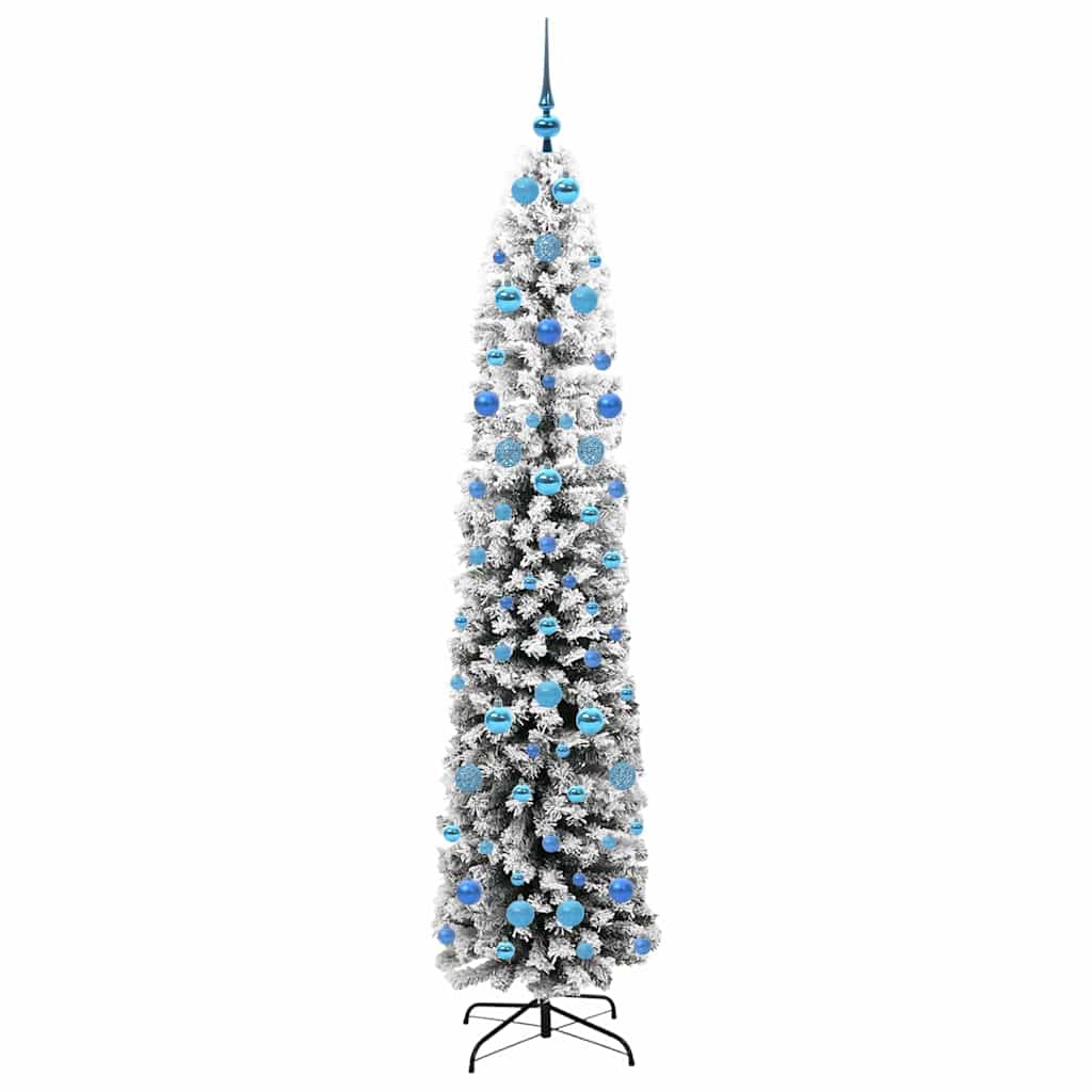Konstgjord julgran Grön 210 cm PVC och stål och plast