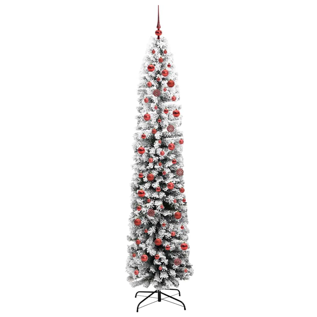 Konstgjord julgran Grön 240 cm PVC och stål och plast