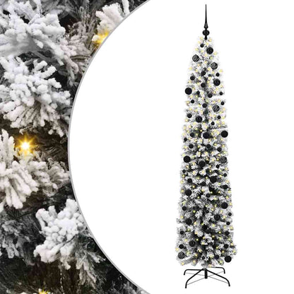 Konstgjord julgran Grön 240 cm PVC och stål och plast