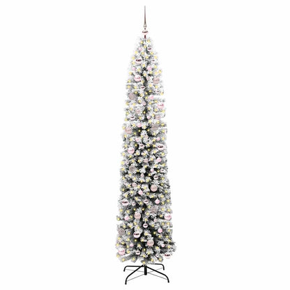 Konstgjord julgran Grön 240 cm PVC och stål och plast