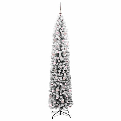 Konstgjord julgran Grön 240 cm PVC och stål och plast