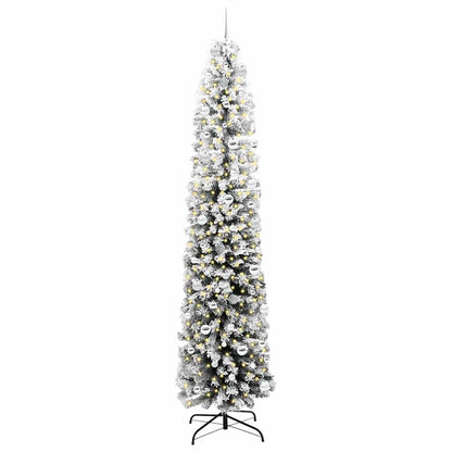 Konstgjord julgran Grön 240 cm PVC och stål och plast