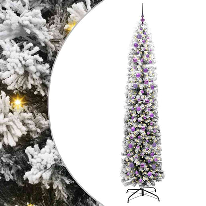 Konstgjord julgran Grön 240 cm PVC och stål och plast