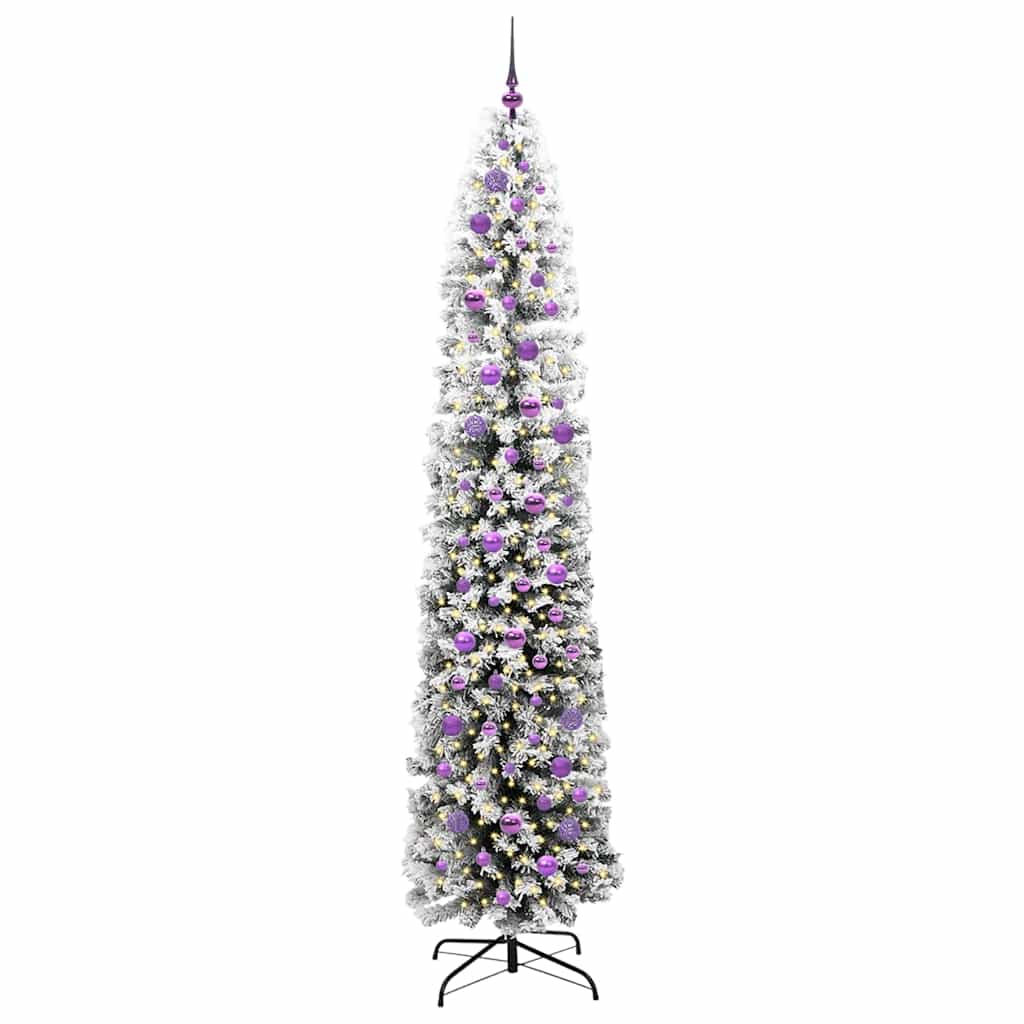 Konstgjord julgran Grön 240 cm PVC och stål och plast