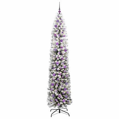 Konstgjord julgran Grön 240 cm PVC och stål och plast