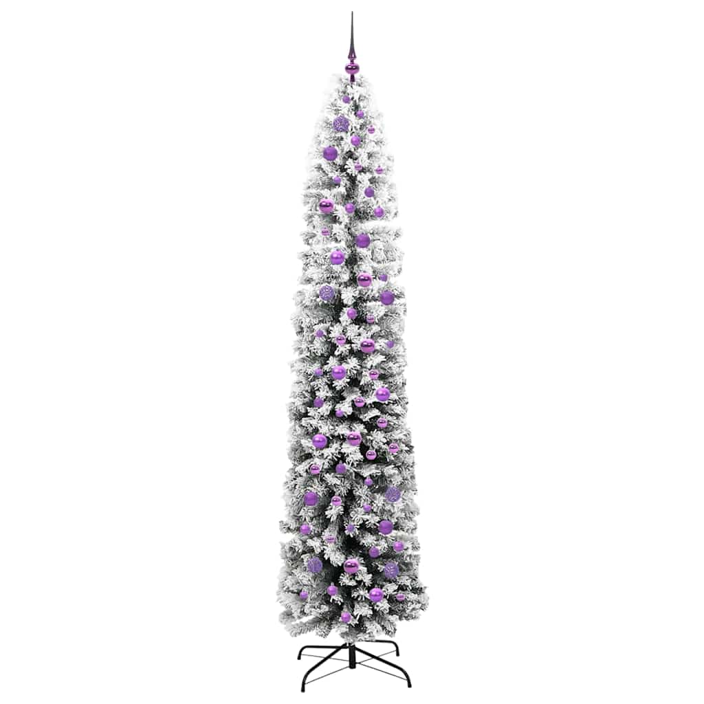 Konstgjord julgran Grön 240 cm PVC och stål och plast