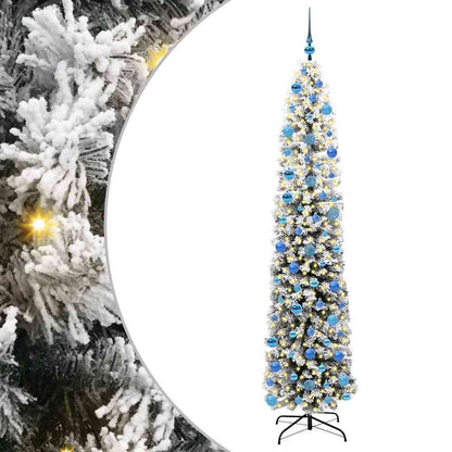 Konstgjord julgran Grön 240 cm PVC och stål och plast