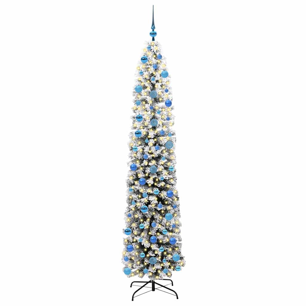 Konstgjord julgran Grön 240 cm PVC och stål och plast