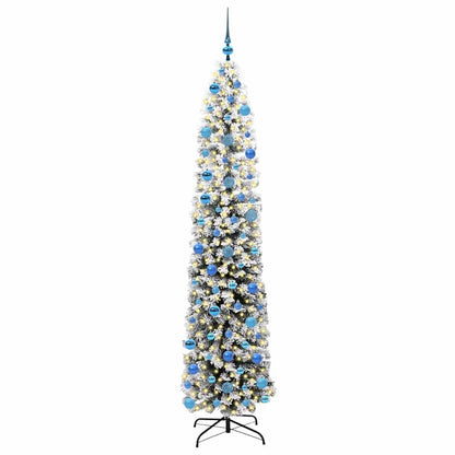Konstgjord julgran Grön 240 cm PVC och stål och plast