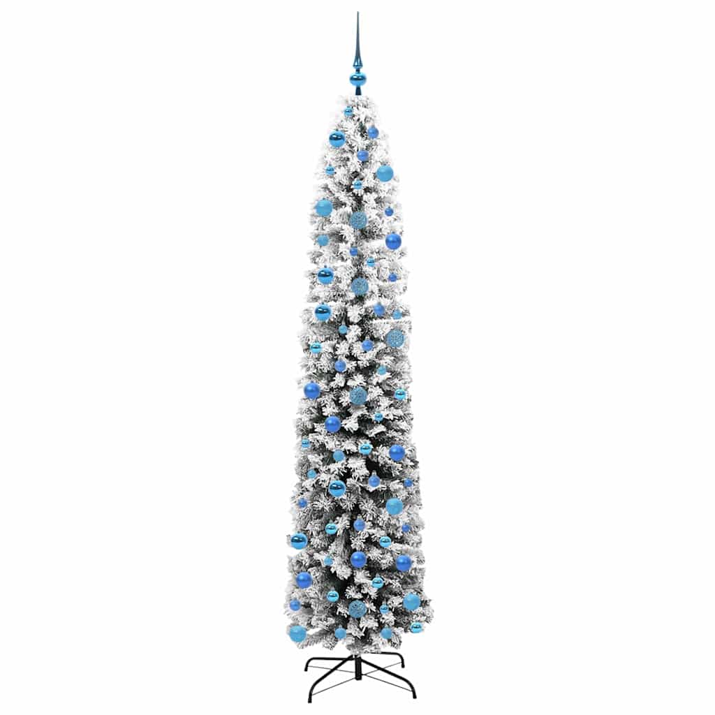 Konstgjord julgran Grön 240 cm PVC och stål och plast