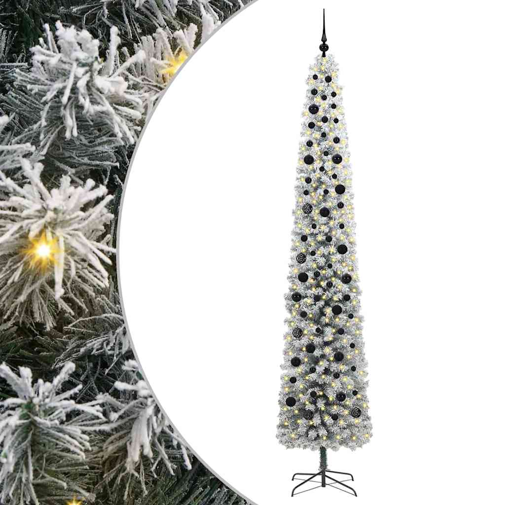 Konstgjord julgran Grön 270 cm PVC och stål och plast