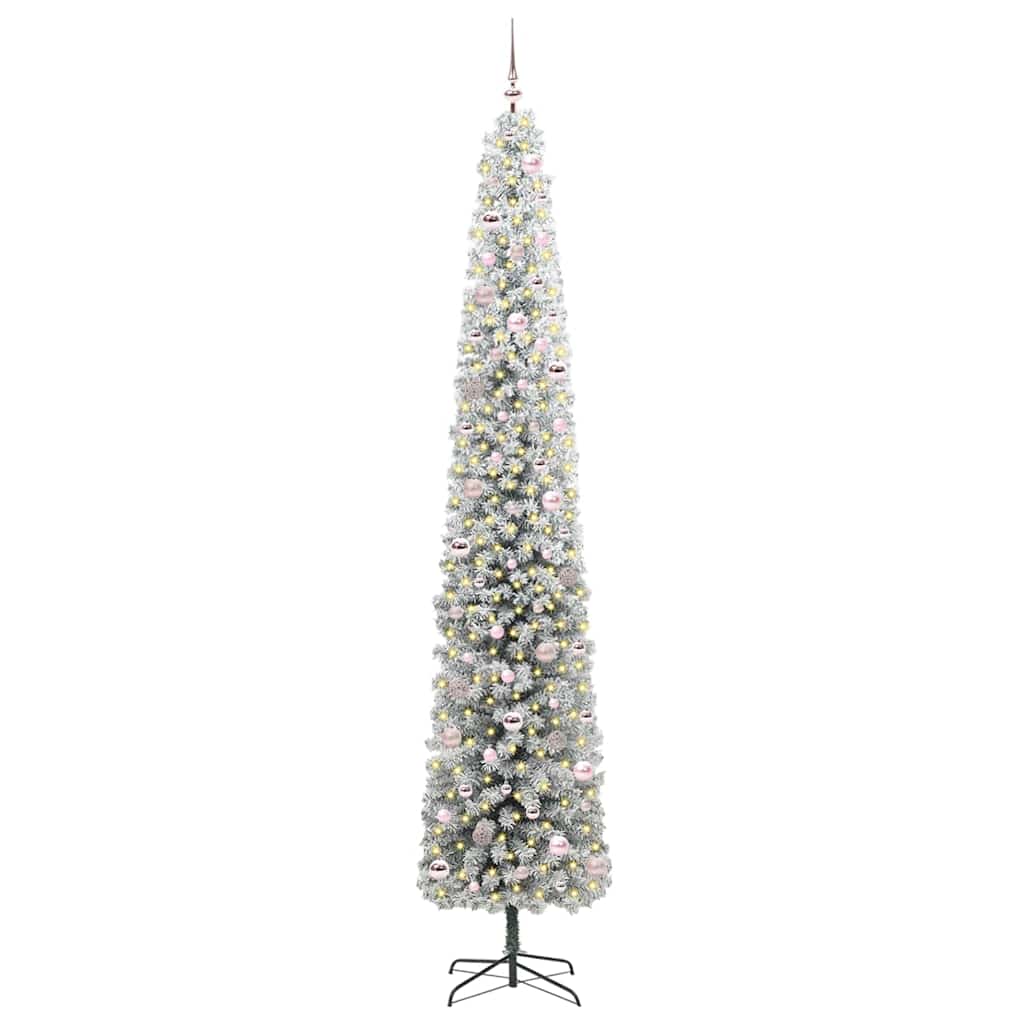 Konstgjord julgran Grön 270 cm PVC och stål och plast