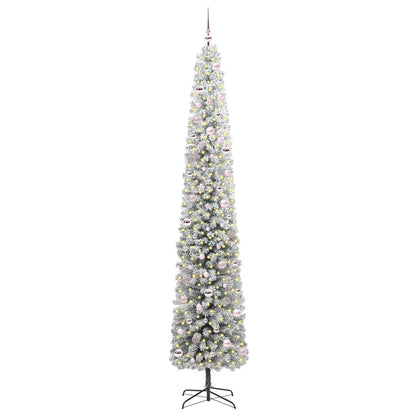 Konstgjord julgran Grön 270 cm PVC och stål och plast