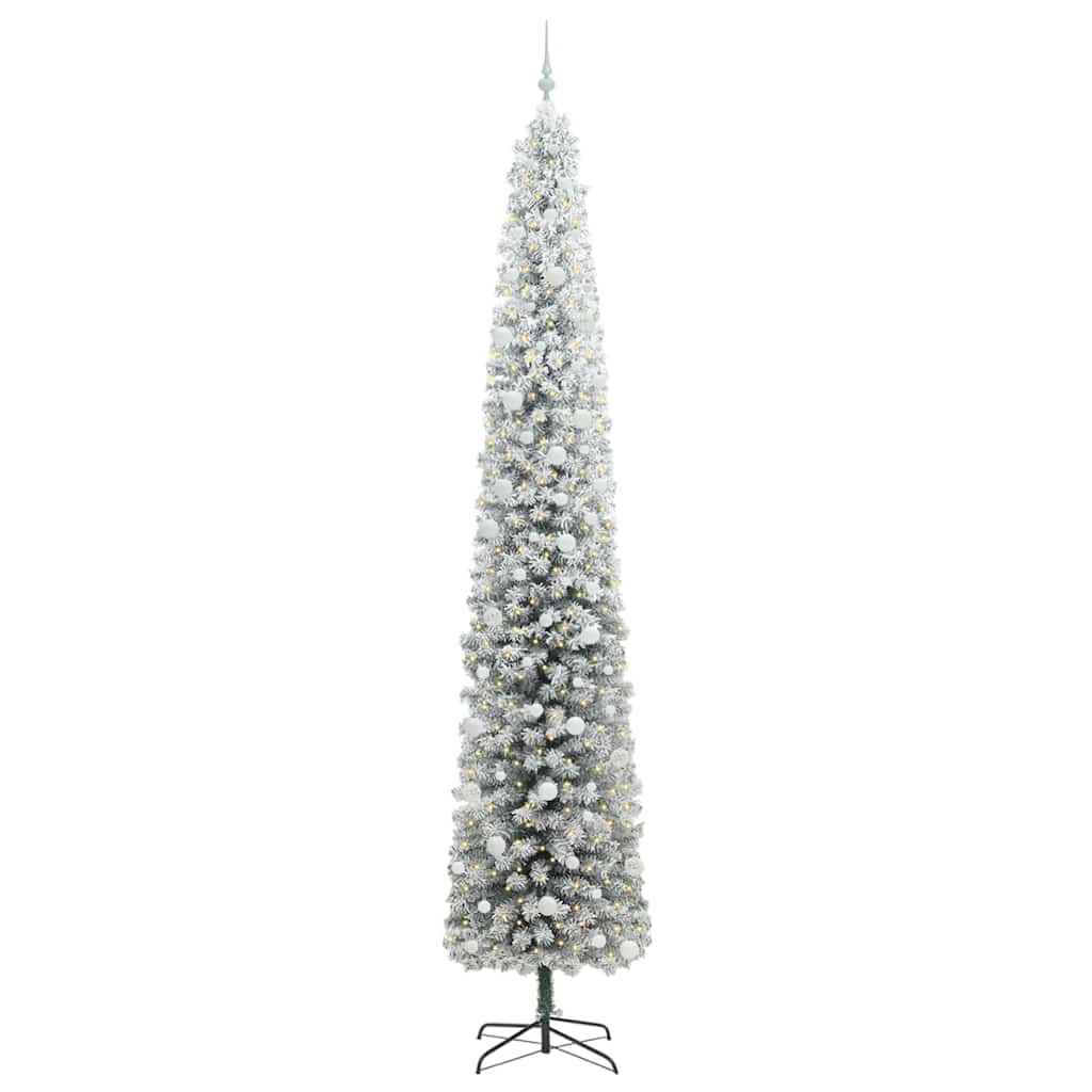 Konstgjord julgran Grön 270 cm PVC och stål och plast