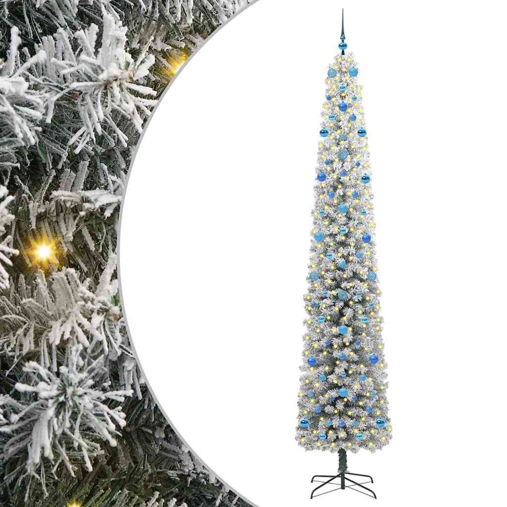 Konstgjord julgran Grön 270 cm PVC och stål och plast