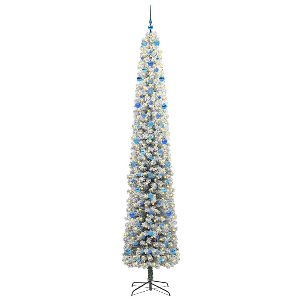 Konstgjord julgran Grön 270 cm PVC och stål och plast