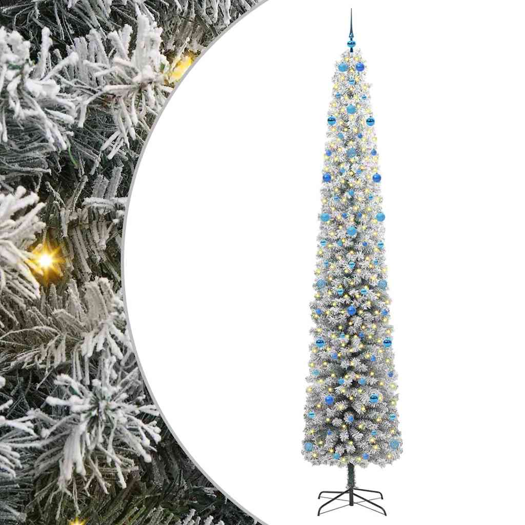 Konstgjord julgran Grön 300 cm PVC och stål och plast