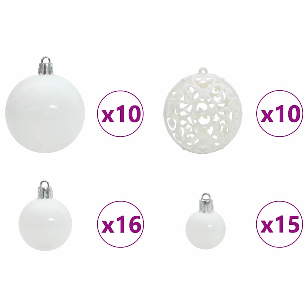 Konstgjord julgran 300 LED-lampor Varmvit PVC och metall Grön